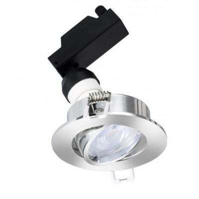Светильник Sylvania YourHome Sylspot Kit R с LED лампой 4,5W 345LM 4000K в комплекте, хром з рег. угла наклона (5729)