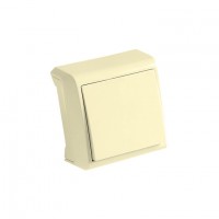 90681201 Вимикач 1 відкр. крем, Vera Vi-Ko