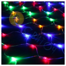 Электрогирлянда-сетка 144 разноцв. светодиоды, подключение до 3-х модулей, уличная, NTLD144-M-E