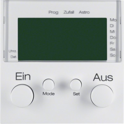 Таймер Berker с дисплеем и подключением датчика, пол.белизна S.1 (17388989)