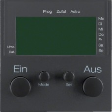 Таймер Berker с дисплеем и подключением датчика, антрацит B.х (17381606)