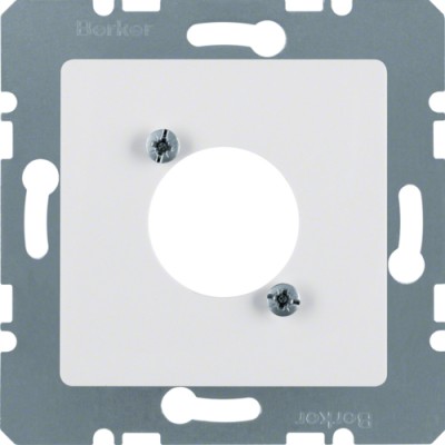 Накладка Berker для XLR-цилиндричных электросоединителей D-серии, пол.белизна S.1 (141209)
