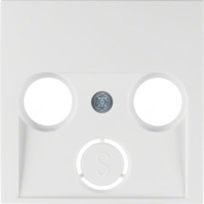 Накладка Berker для антеною розетки 2/3 отвори, підлогу.білизна матова S. 1/B. х (12031909)