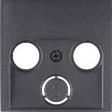 Накладка Berker для антеною розетки 2/3 отвори, антрацит B. х (12031606)