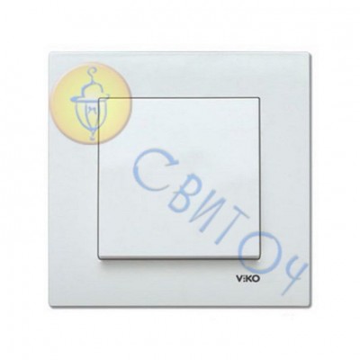 90960001 Вимикач 1скр.  білий KARRE  Vi-Ko