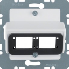 Накладка Berker для двойного модуля RDM, пол.белизна матовая S.1/B.х (14611909)
