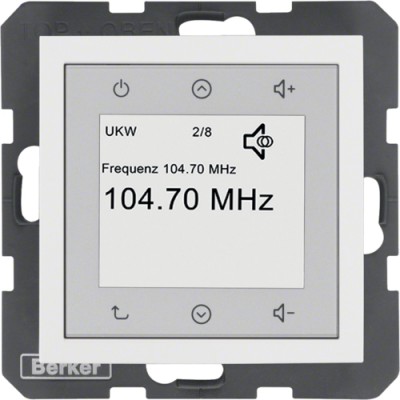 Radio Touch Berker без Спикера, S.1/B.х пол.белизна (28848989)
