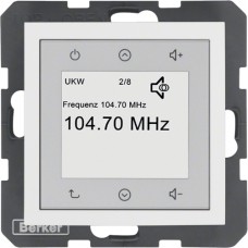 Radio Touch Berker без Спікера, S. 1/B. х пол.білизна матова (28849909)
