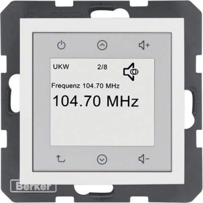 Radio Touch Berker без Спикера, S.1/B.х пол.белизна матовая (28849909)