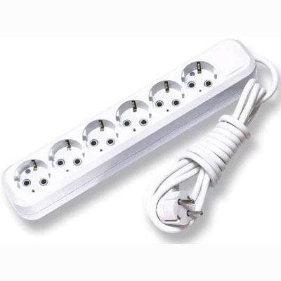 Удлинитель Makel на 6 гнезд 2 метра с заземлением (MGP182)