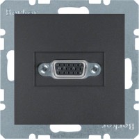 VGA-Розетка Berker с винтовыми клеммами, антрацит B.х (3315411606)