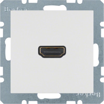 HDMI-Розетка Berker, пол. белизна S.1 (3315428989)