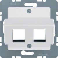 Накладка Berker для модулей AMP, пол.белизна матовая S.1/B.х (14631909)