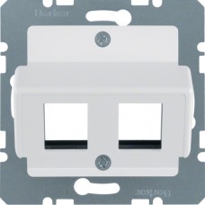 Накладка Berker для модулей AMP, пол.белизна матовая S.1/B.х (14631909)