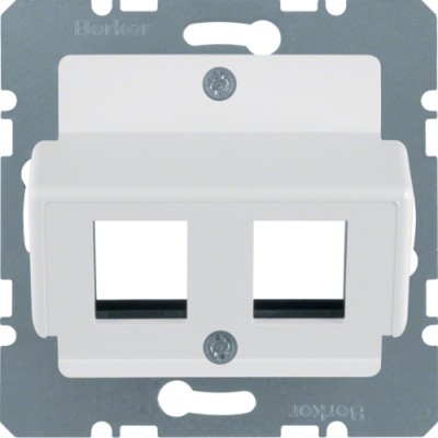 Накладка Berker для модулей AMP, пол.белизна матовая S.1/B.х (14631909)