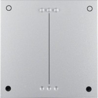 Кнопка Berker для универсального нажимного диммера, алюминий B.х (17651404)