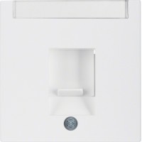 Накладка Berker для суппортов под модуль RJ12/RJ45, пол.белизна матовая S.1/B.х (11701909)