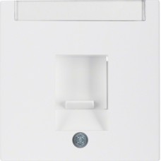 Накладка Berker для суппортов под модуль RJ12/RJ45, пол.белизна матовая S.1/B.х (11701909)