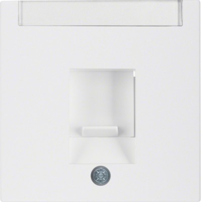 Накладка Berker для супортів під модуль RJ12/RJ45, підлогу.білизна матова S. 1/B. х (11701909)