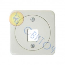 13034303 Розетка ТВ/САТ F-Type, одинарна, сл./кість REGINA