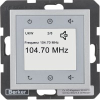 Radio Touch Berker без Спикера, S.1/B.х алюминий (28841404)