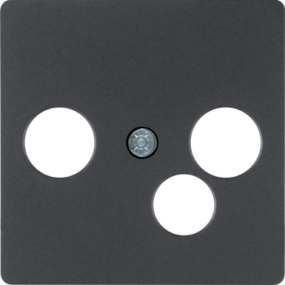 Накладка Berker для широкополюсной модемного коробки, антрацит B. х / К 1 (14391606)