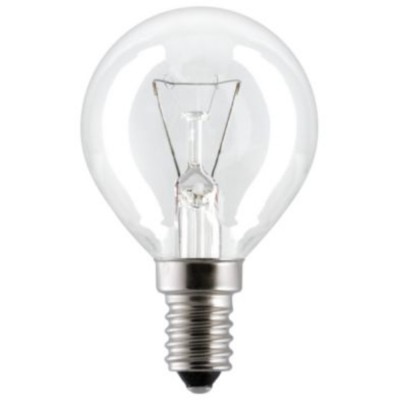 Лампа розжарювання GE 40D1/CL/E14 40вт куля прозора