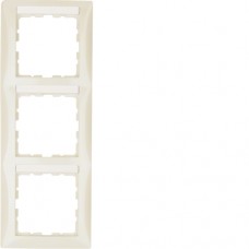 Рамка Berker з полем д/надпису біла 3-кратна вертикальна S. 1 (10138912)