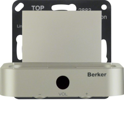 Док-станция Berker для iPod/iPhone, стальной лак S.1/B.х (28838916)