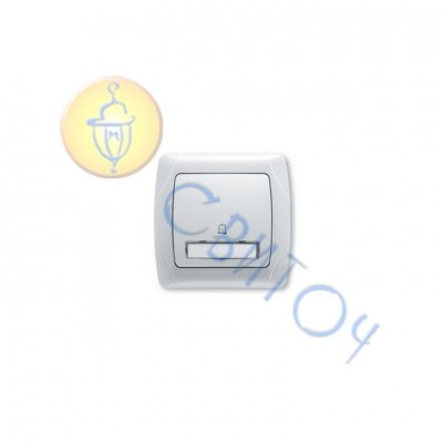 90562027 Кнопка звонка с подсв. + бирка крем CARMEN Vi-Ko