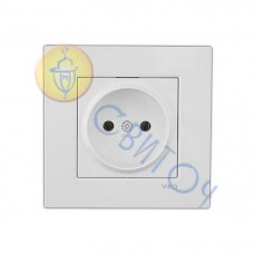 90960007 Розетка 1 без з/к белый KARRE Vi-Ko