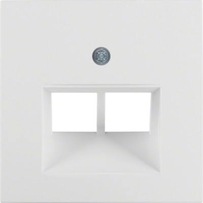 Накладка Berker для розетки UAE/E-DAT, пол.белизна матовая S.1/B.х (14091909)