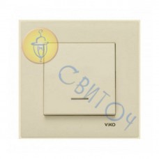 90960119 Выключатель 1скр. с подсв. крем KARRE Vi-Ko