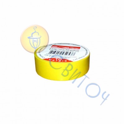 s022012 Изолента e.tape.stand.20.yellow, желтая (20м), E-NEXT