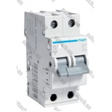 Автоматический выключатель Hager In=40 А, 1+N, С, 6 kA, 2м (MC540A)