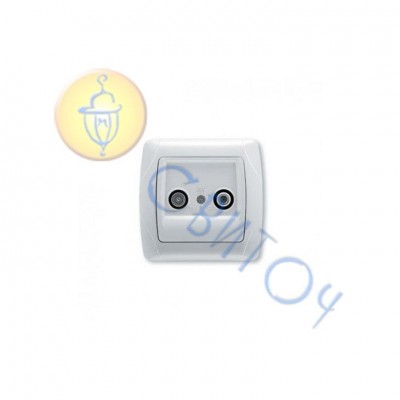 90562085 Розетка 2TV (телевиз.) (tv+sat) крем CARMEN