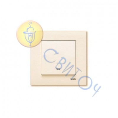 90960131 Выключатель 1скр. реверсивный крем KARRE Vi-Ko