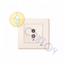 90960137 Розетка аудіо крем KARRE Vi-Ko