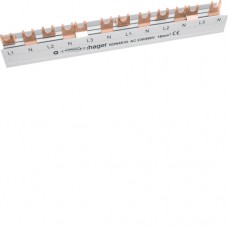 Шина Hager фазная 3P+N 16мм² 12M (KDN451D)