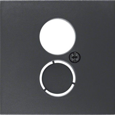 Накладка Berker для розеток для гучномовців, антрацит B. х (11961606)