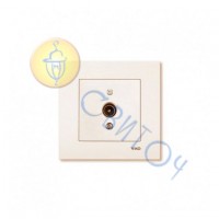 90960110 Розетка TV (телевиз.) крем KARRE Vi-Ko