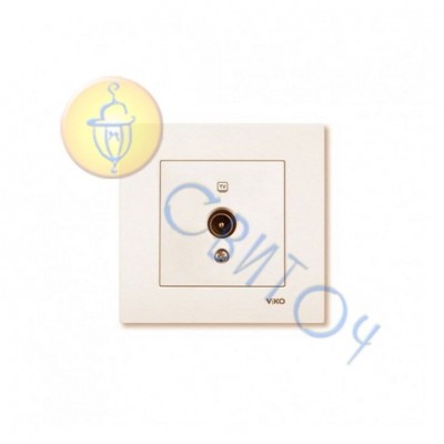 90960110 Розетка TV (телевиз.) крем KARRE Vi-Ko