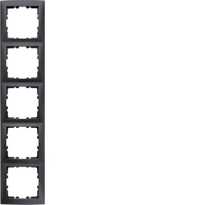 Рамка Berker 5Х антрацит S.1 (5310158996)