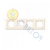 90960213 Рамка 4-а крем KARRE Vi-Ko