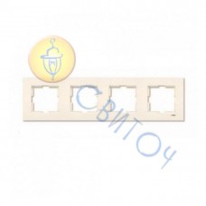 90960213 Рамка 4-а крем KARRE Vi-Ko