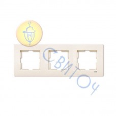 90960212 Рамка 3-а крем KARRE Vi-Ko