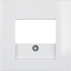 Накладка Berker для розеток для громкоговорителей, USB-розеток, пол.белизна S.1 (10338919)
