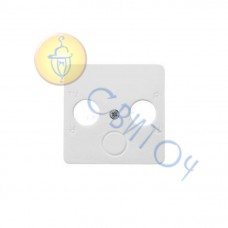 Лицевая панель Hager для розеток ТВ/ТВ-САТ белая OPTIMA (12004202)