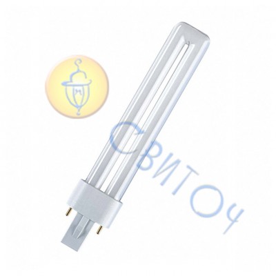 Люминесцентная лампа ОSRAM DULUX S BLUE 9W/71 ультрафиолетовая (4008321198860)