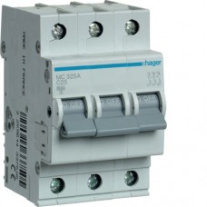 Автоматический выключатель Hager In=25 А, 3п, С, 6 kA, 3м (MC325A)